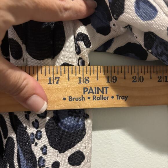 Alberto Makali Cardigan Women Small Blue Silk Blend Leopard Open Front Light - Picture 8 of 10